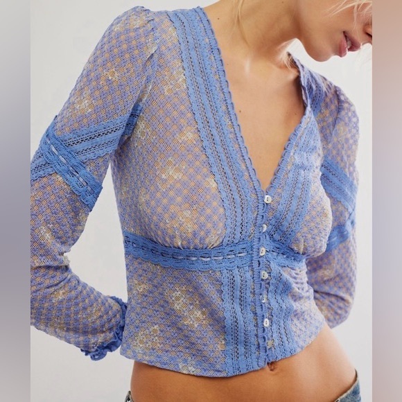 Free People Tops - Free People Kika Printed Top NWOT
